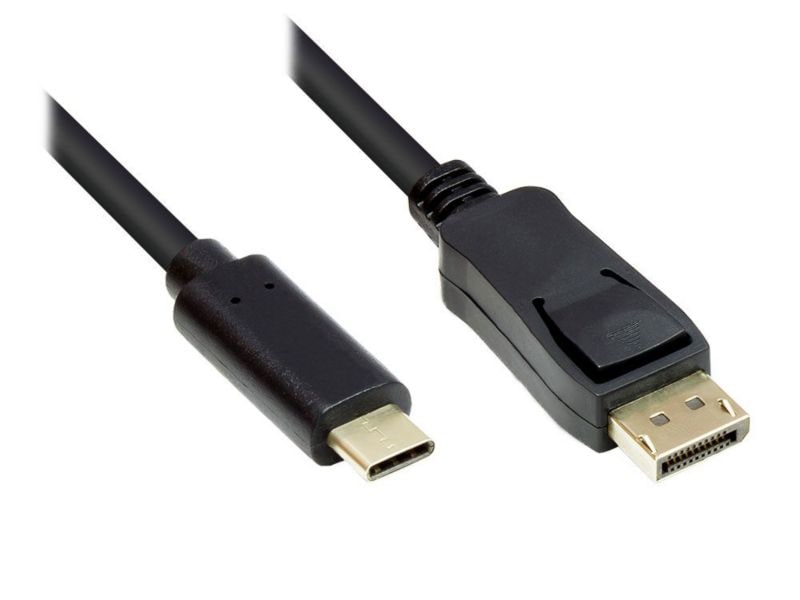 Good Connections Adapterkabel USB-C zu DisplayPort 1.2 4K2K/ UHD 2m schwarz