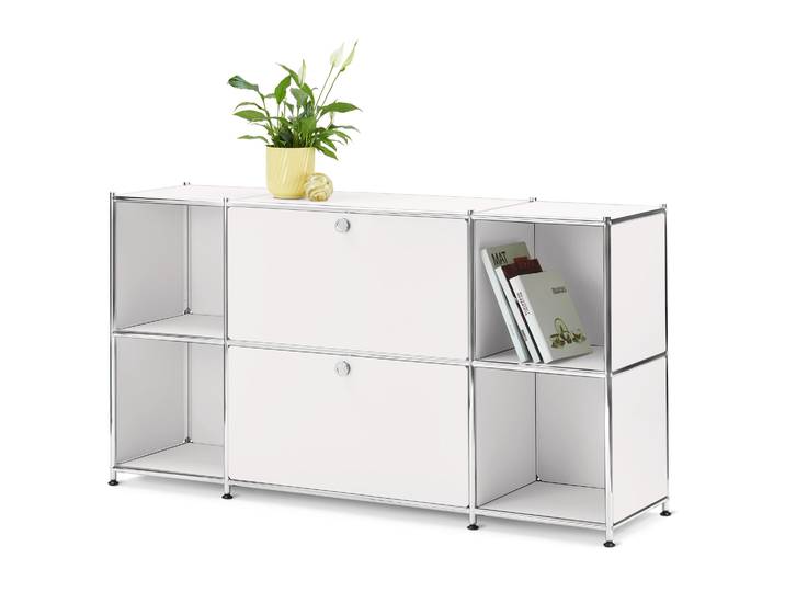 Tchibo - Sideboard »Cn3« mit 2 Klappfächern - 153x40x82,5cm - chrom -