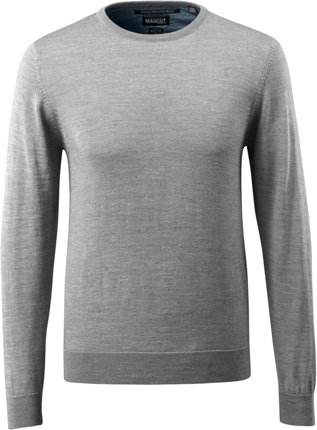 Mascot Strickpullover Größe M grau-meliert runder Halsausschnitt (50636-989-08-M)