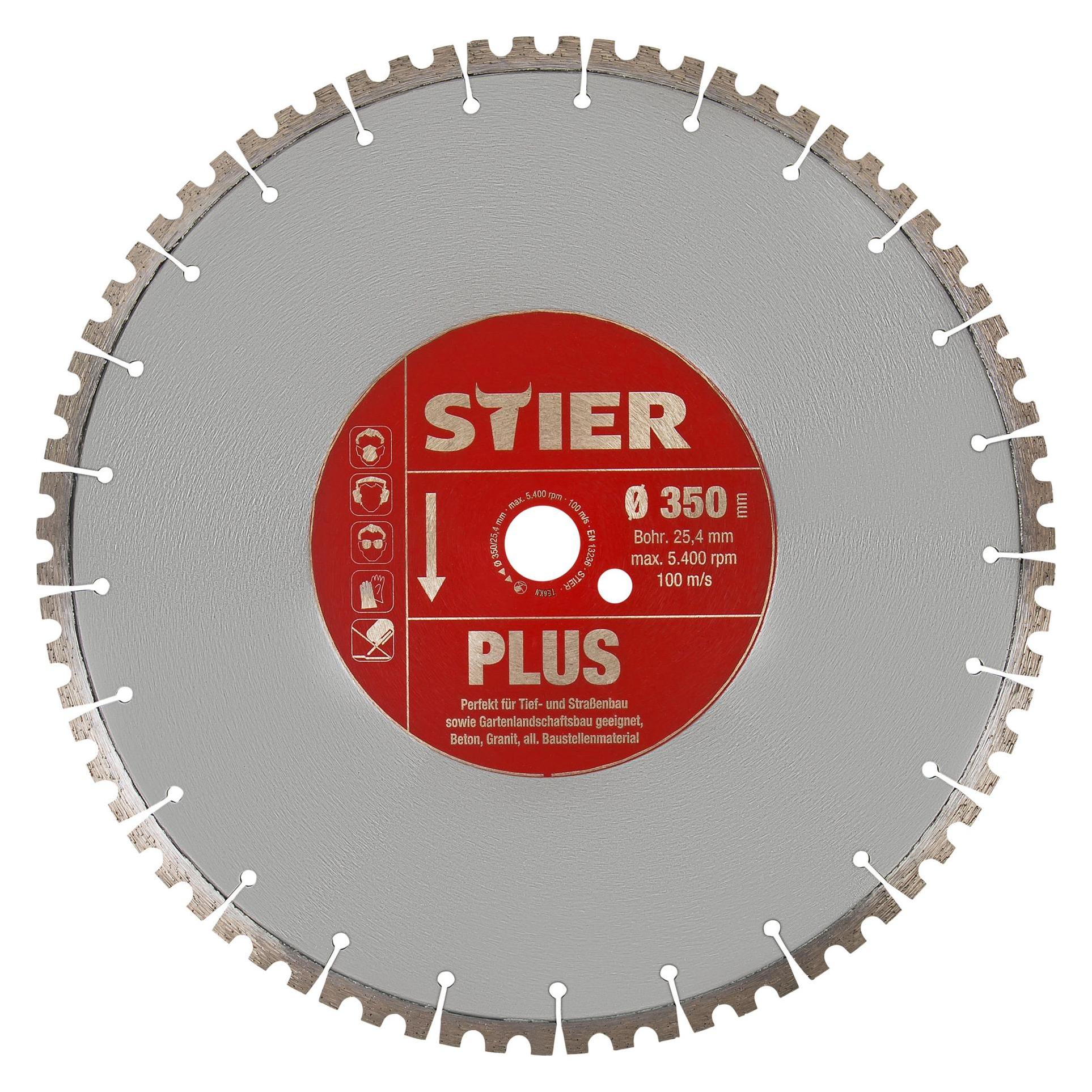 Stier Diamanttrennscheibe Plus Ø350mm Bohrung 25,4mm (99413590)