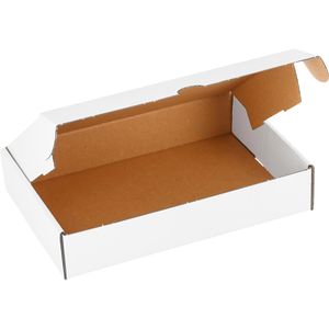 Smartboxpro Maxibriefkarton weiß, für DIN A5, 240 x 160 x 48mm, Steckverschluss, 25 Stück