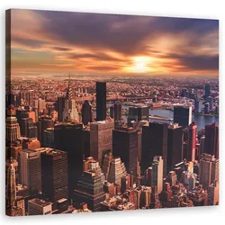 WANDBILD städte und architektur orange