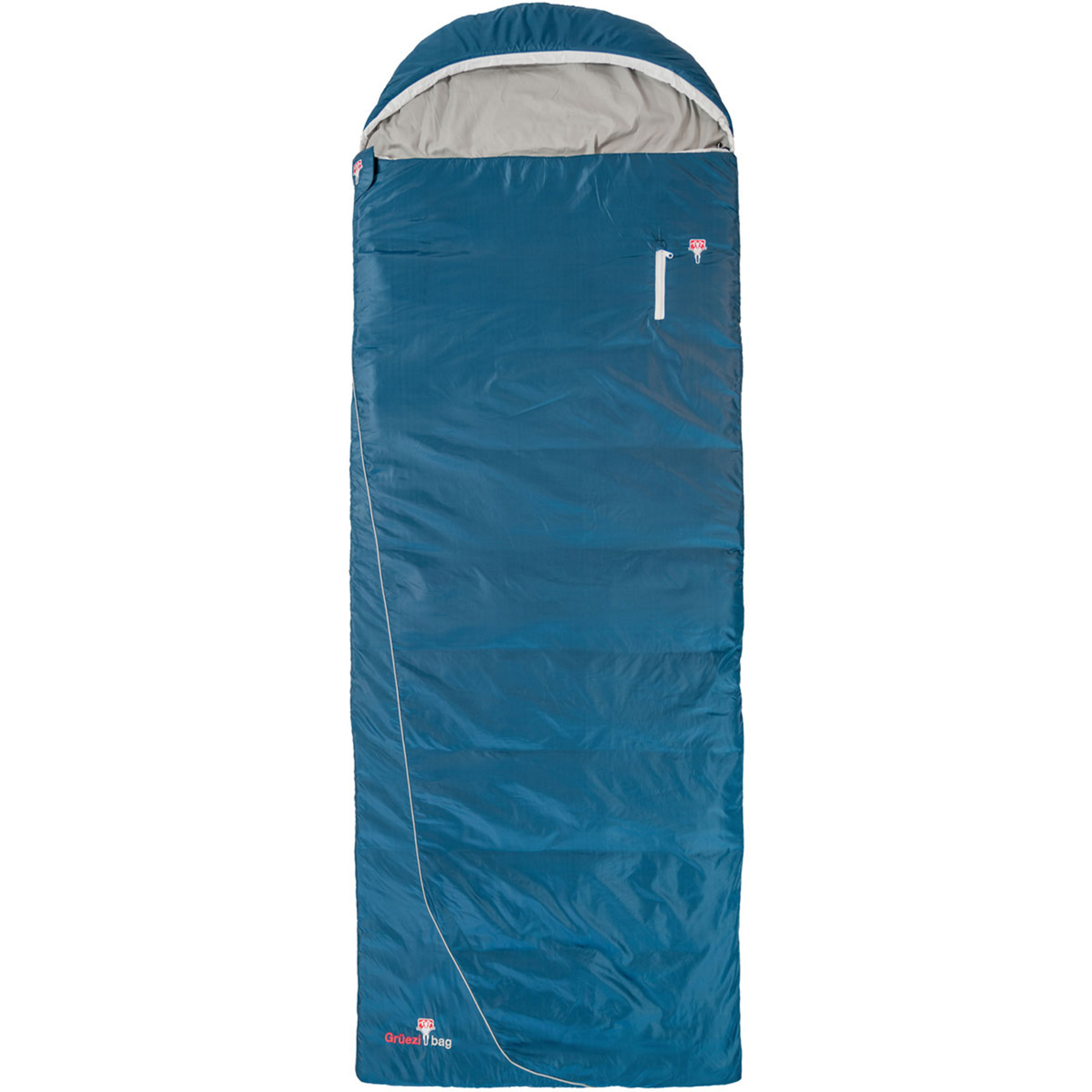Grüezi Bag Cloud Cotton Comfort Schlafsack Kunstfaserschlafsäcke blau Größe max. 190cm Camping Atmungsaktiv Wasserabweisend