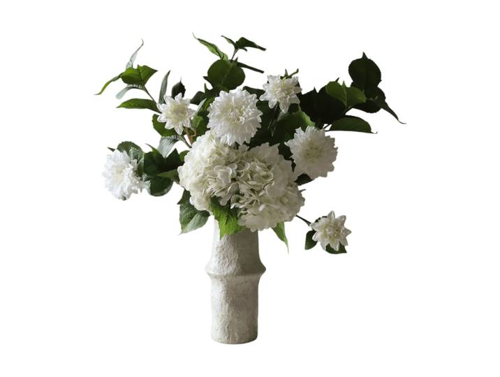 Botané Bouquet artificiel Soft Serve Hortensia-dahlia, 8 pcs