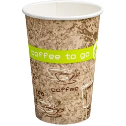 VEPATIM 50 Kaffeebecher Coffee ToGo COFFEE DREAMS Pappe beschichtet 10oz. 250 ml
