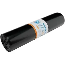 Emil Deiss 15018 PREMIUM PLUS Müllbeutel 120 L Typ60 schwarz aus Recycling-LDPE, 700x1100 mm - der Meistverkaufte