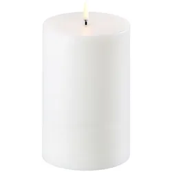 Uyuni LED Stumpenkerze 10x15cm nordic white