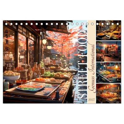 STREET FOOD Genuss International (Tischkalender 2027 DIN A5 quer), CALVENDO Monatskalender