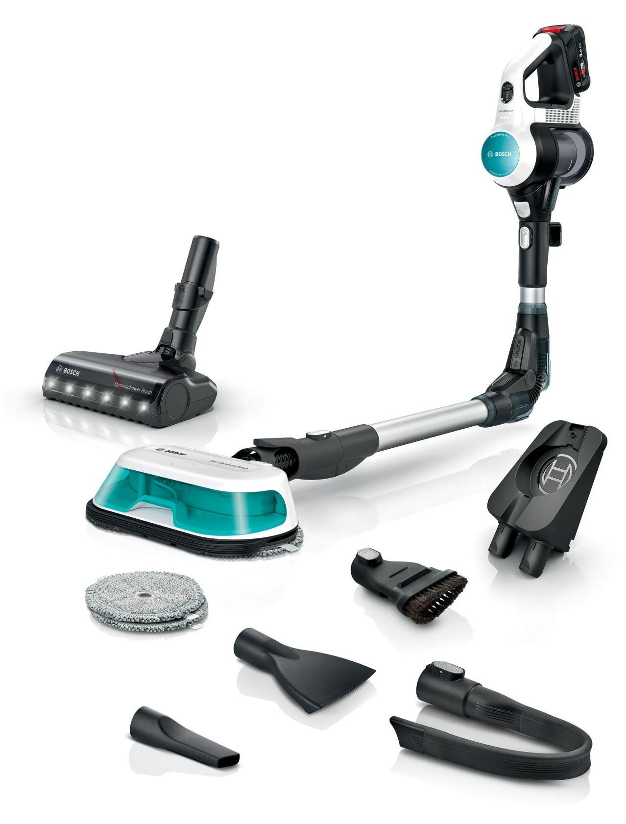 Bosch BCS71HYG4, Stabstaubsauger, Beutellos, Schwarz, Weiß, 0,3 l, Trocken&Nass, HEPA