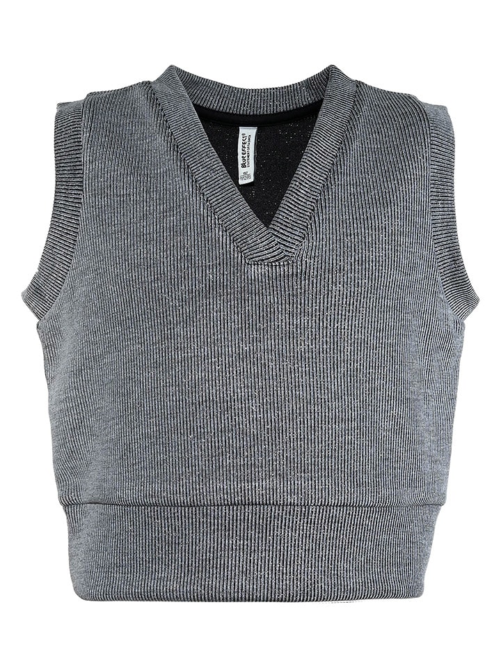 Blue Effect Pullunder in Grau - 140
