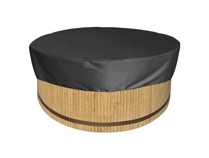 Spa/Hottub Beschermhoes Rond - 180 x 30 cm - Zwart