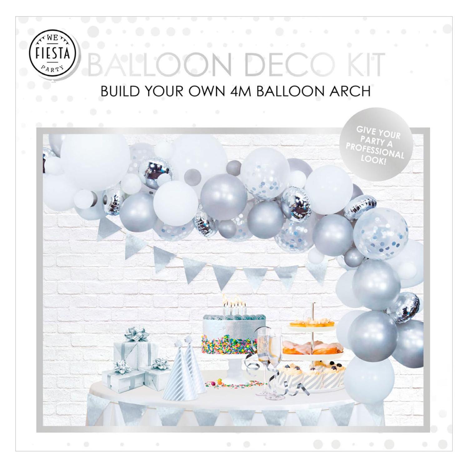 Globos Europe Ballonbogen-Set Silber (71x) (GN6162)