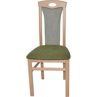 4-Fußstuhl, grün (grün, buche nachbildung, grün), B:45cm H:95cm T:48cm, HOFMANN LIVING AND MORE, Stühle