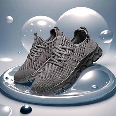 Rote Herren-Sportschuhe aus Mesh – leicht und flexibel, stylisch und bequem, perfekt zum Laufen und für den Alltag.