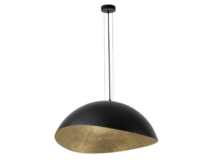 Lustre ALTEA bicolore noir en acier