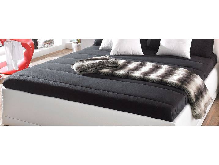 Tagesdecke, schwarz, B:170cm L:220cm, Polyester, WESTFALIA SCHLAFKOMFORT, Tagesdecken, Tagesdecke