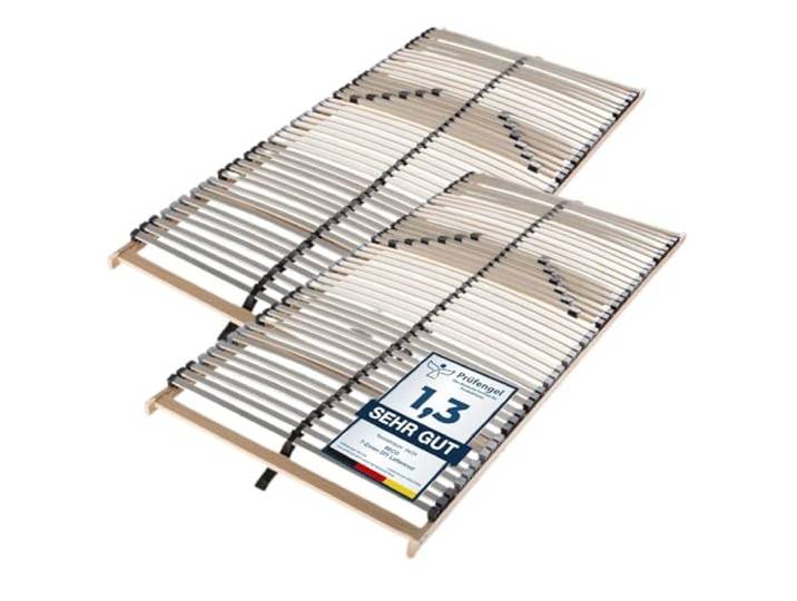 Sleepneo Lattenrost 180x200, 42 Latten, Ergonomischer 7-Zonen-Lattenrost 180 x 200 cm aus Buchenholz, Selbstmontage, hohe Traglast bis 150Kg