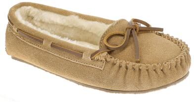 Minnetonka Cally Slipper - Womens 6 Brown Slipper Medium