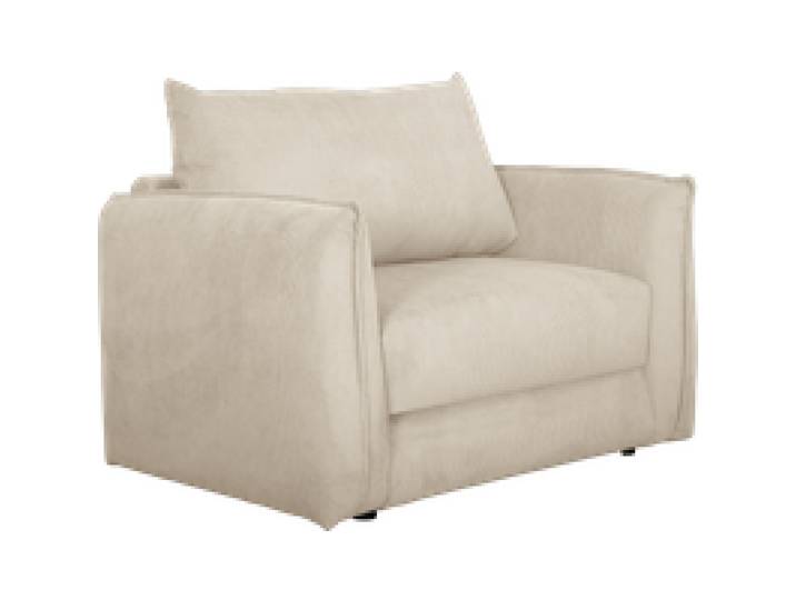 Fauteuil déplimousse velours côtelé Onyx