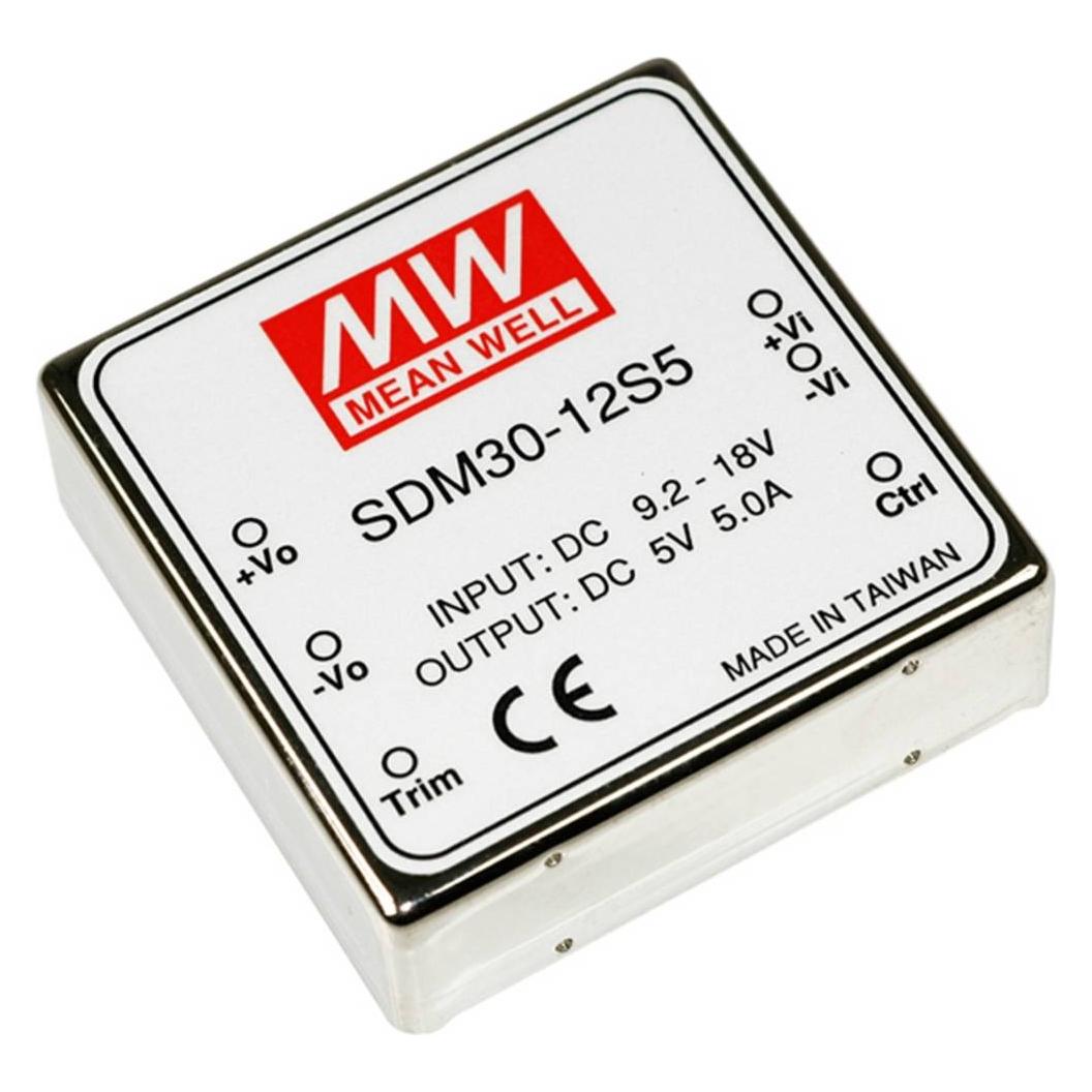 Mean Well DC/DC-Wandler (SDM30-24S12)