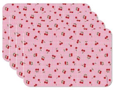 Thirstystone Rococo Charm 4 Pack Reversible Easy Care Flexible Plastic Placemats Made in The USA BPA Free Easily Wipes Clean