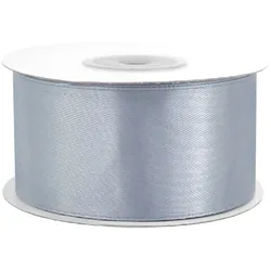 Creativery 38mm Satinband 25m Schleifenband Geschenkband Dekoband Stoffband Dunkelgrau