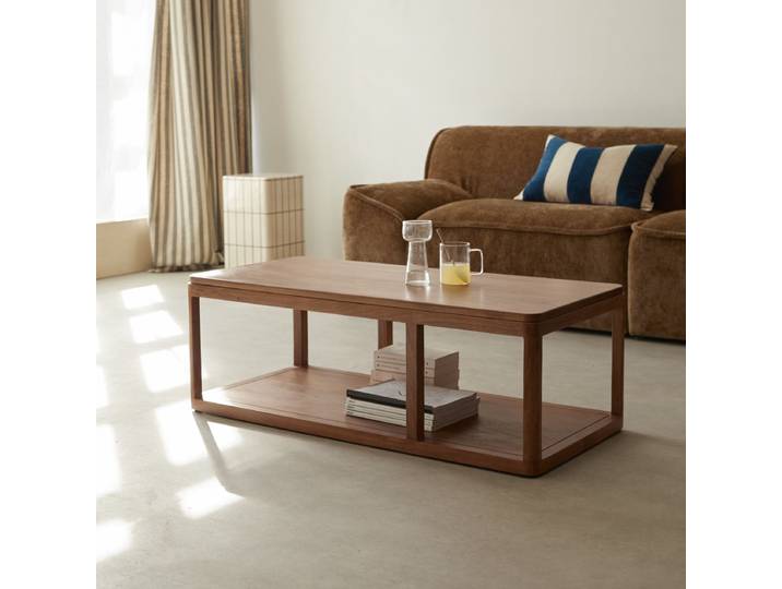 Couchtisch aus massivem Akazienholz - Braun - Acacia
