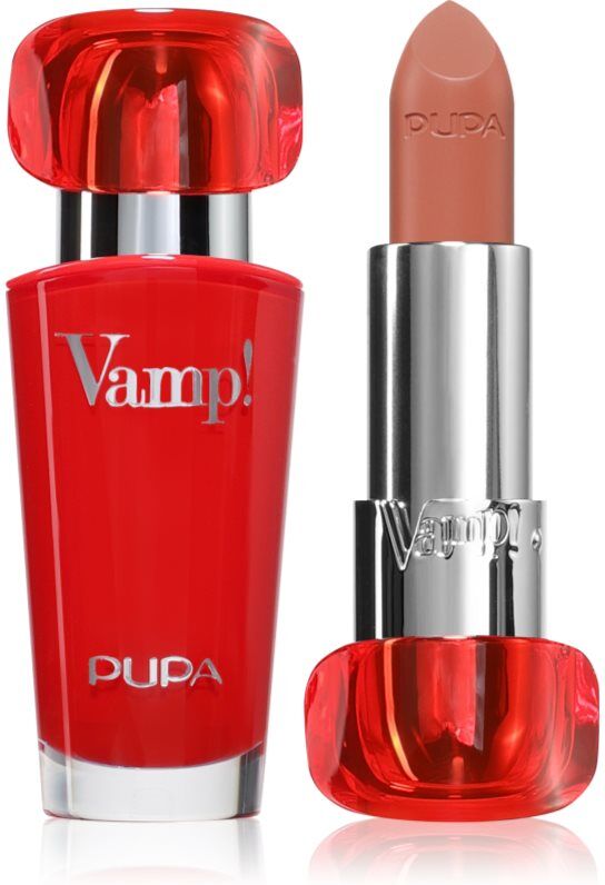 PUPA Milano Vamp! Luminous Lipstick lipstick for full lips shade 106 Cappuccino 3.5 g