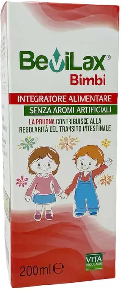 CODEFAR Srl Bevilax Bimbi Integratore Regolarità Intestinale, 200ml