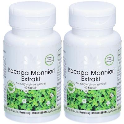 Bacopa Monnieri Extrakt Kapseln 2x 2x60 St