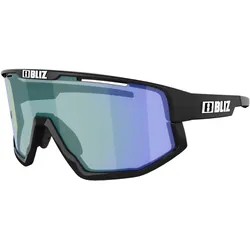 Bliz, Unisex, Sportbrille, Fusion Nano Optics Photochromic (Matt Black, Shiny Black, Shiny White, Brown w Blue Multi Photochromic), Schwarz, Blau