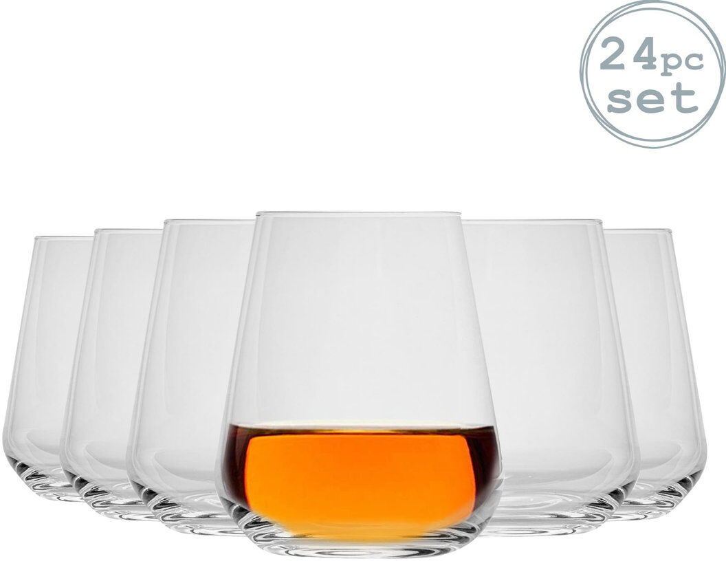 Bormioli Rocco Inalto Uno Stemless Wine Glasses Clear 450ml/24