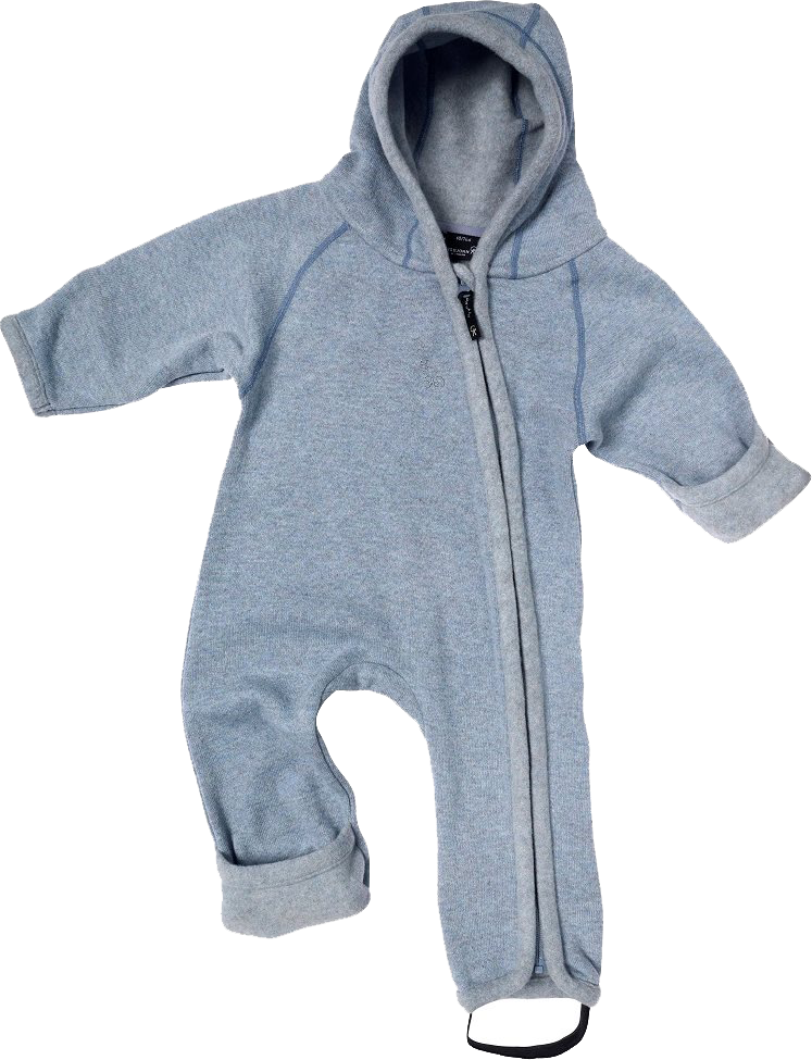 Isbjörn Kids' Shaun Baby Jumpsuit Pearlblue 68/74