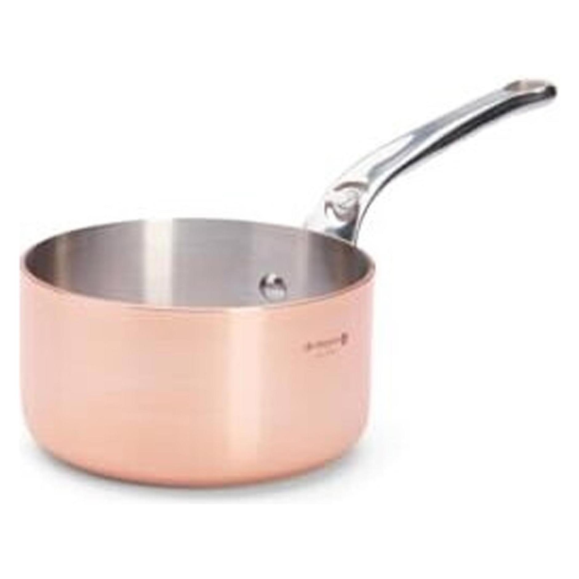 de Buyer Inocuivre Stielkasserolle (Kochtopf, Edelstahl, Kupfer, 14 x 7.80 cm) (6406.14)