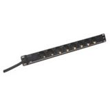 2.00m Digitus Stromkabel 19" Steckdosenleiste Schutzkontakt Schwarz 8 (DN-95401)