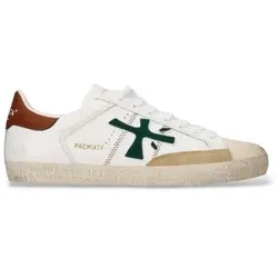 Premiata für Herren. STEVEN Ledersneaker Steven weiß (42), Wohnung, Schnürsenkel, Lässig