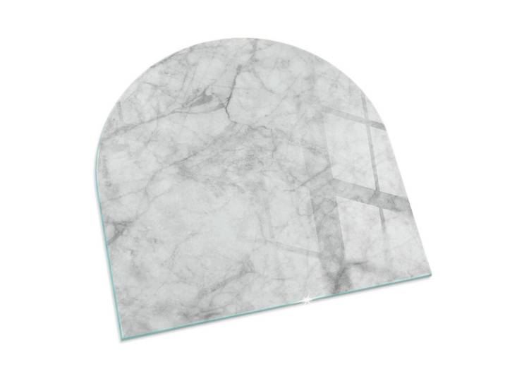KAMINBODENPLATTE 100x100 cm - Marmorstrukturmuster
