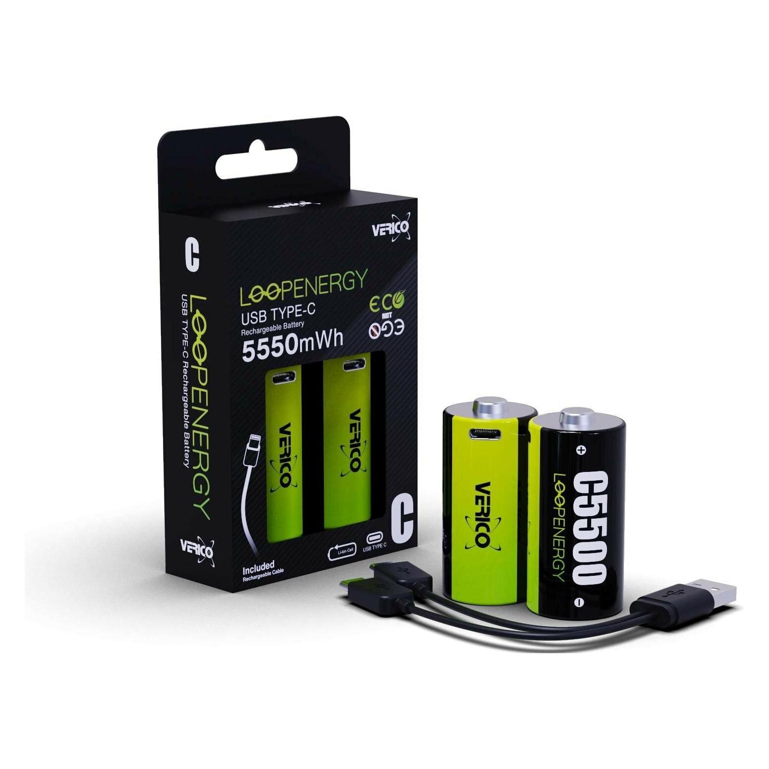 Verico LoopEnergy Baby C 1,5V (2 Stk., C, 3700 mAh) (1BTOV-A4N0A2-NN)