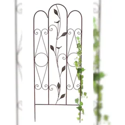 DanDiBo Rankhilfe Metall Rankgitter 120 cm 93993 Kletterhilfe Bodenstecker Blumenhalter Ranksäule