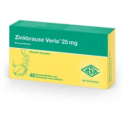 Zinkbrause Verla 25 mg Brausetabletten 40 St