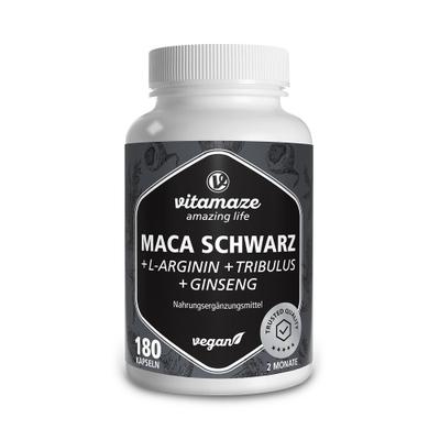 Maca SCHWARZ+Tribulus+Ginseng Komplex Kapseln 180 St