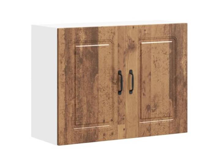 Helloshop26 Wandschrank für die Küche, Optimierung des Stauraums, 80 x 31 x 60 cm, aus Technikholz, Altholz 02_0050000