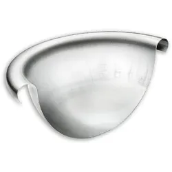 Dachrinne Viertelkugel Grömo zum Löten, universal, Zink, verschiedene Größen (Ausführung: Nenngröße 250. Ø 105mm)