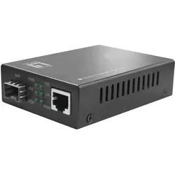 LevelOne Konverter GVT-2012 10/100/1000T>1000FX SFP PoE, Data Converter