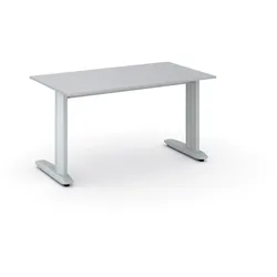 Büroschreibtisch PRIMO FLEXIBLE, 140x80 cm, grau
