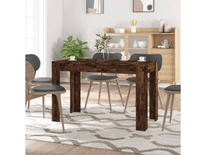 TEKGHUT Esstisch Holzwerkstoff Räuchereiche 120x60x76 cm Küchentisch Holzwerkstoff, feuchtigkeitsbeständig, vielseitig nutzbar, pflegeleichte Oberfläche