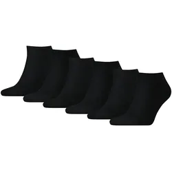 TOMMY HILFIGER Herren Sneaker Socken, 6er Pack - TH, Baumwolle, Uni, 39-49 Schwarz / 39-42