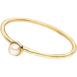 LEAF - STACKING RING PERLE - gold