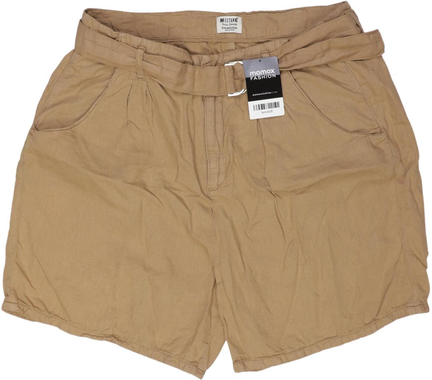 Mustang Damen Shorts, Beige, Gr. W31, Baumwolle / Hanf - Second Hand