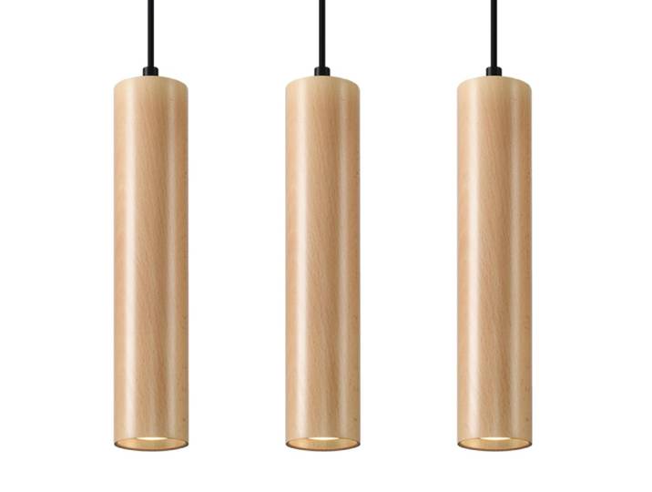 Suspension tube en bois, L: 45cm